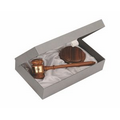 American Walnut Standard Chairman Gavel W/ Presentation Case